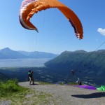 Paraglider Inflating Wing