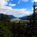 Gastineau Channel looking towards Juneau - from Thunder Mountain