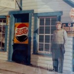 George in front of his store - 1951